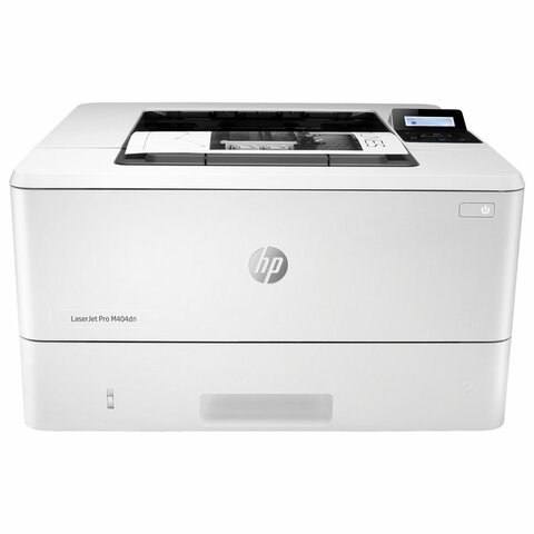 Принтер лазерный HP LaserJet Pro M404dn А4, 38 стр./мин, 80000 стр./мес., ДУПЛЕКС, сетевая карта, W1A53A