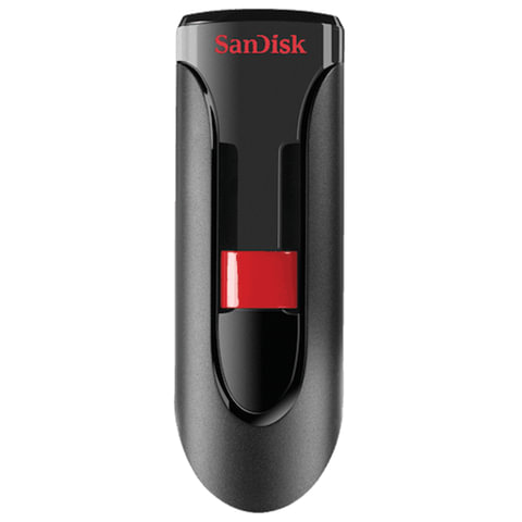 Флеш-диск 64 GB, SANDISK Cruzer Glide, USB 2.0, черный, SDCZ60-064G-B35