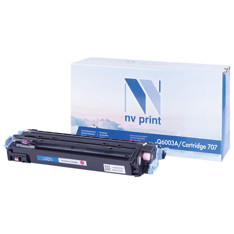 Картридж лазерный NV PRINT (NV-Q6003A) для HP ColorLaserJet CM1015/2600, пурпурный, ресурс 2000 стр.