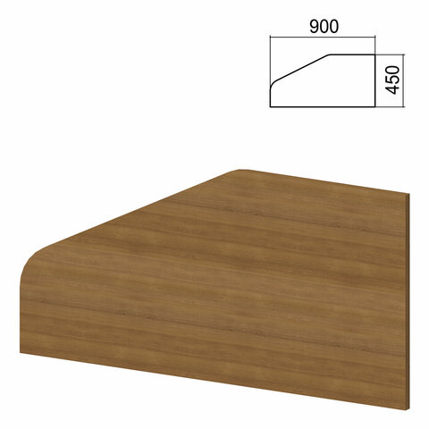 Экран-перегородка к столам "Арго" шириной 900 мм, орех (КОМПЛЕКТ)