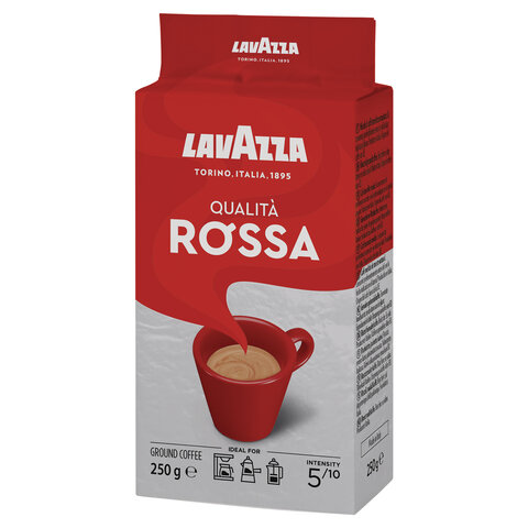 Кофе молотый LAVAZZA "Qualita Rossa", 250 г, 3580